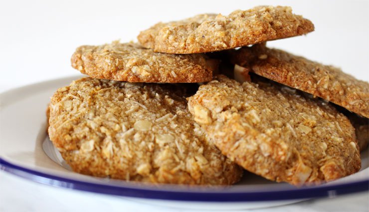 Grain Free Nut Free Anzac Biscuits