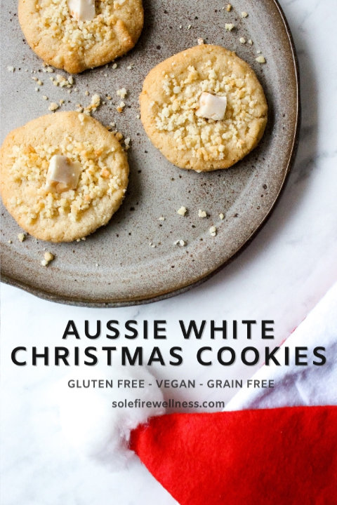 Gluten Free Aussie White Christmas Cookies for Pinterest