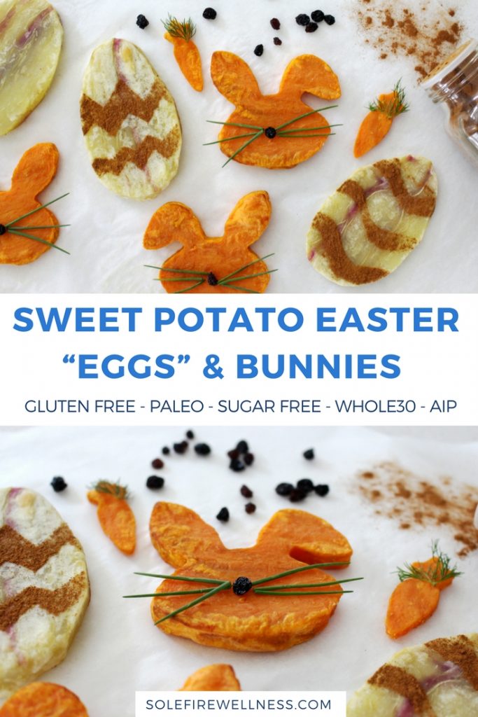 SWEET POTATO EASTER EGGS AND BUNNIES - WHOLE30